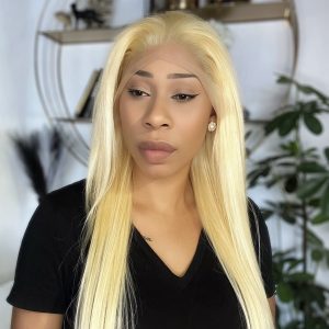 PERRUQUE CHEVEUX HUMAINS BLONDE 613 LACE FRONTALE 30 POUCES
